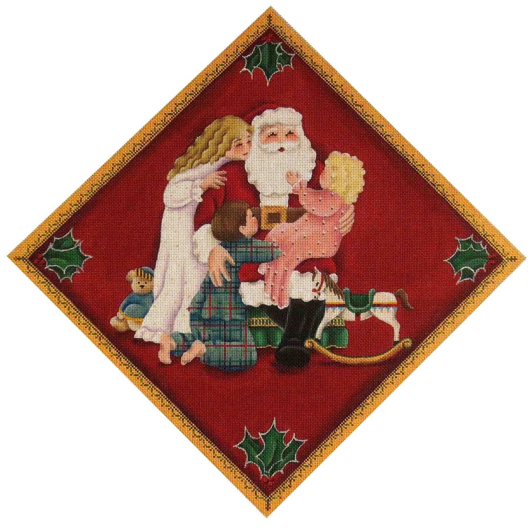 Hand Painted Needlepoint Tree Skirts Rebecca Wood Designs